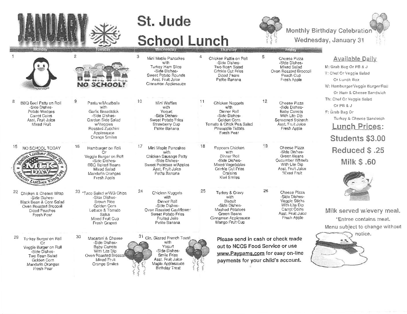 January Lunch