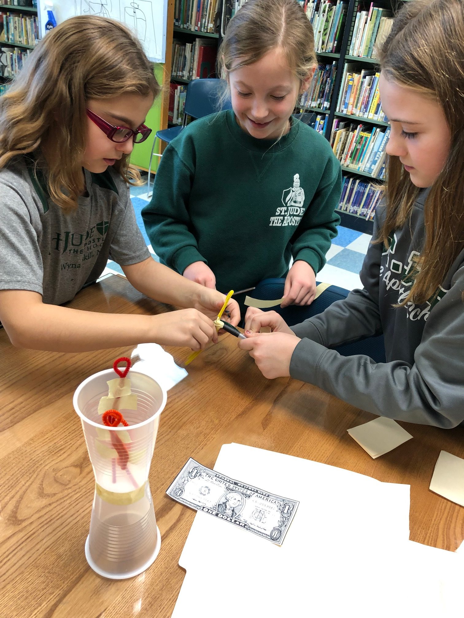 4th Graders Constructing A Windmill